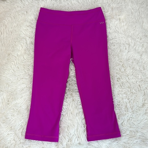 Victoria’s Secret Sexy Sport Purple Knockout Crop Leggings - Picture 7 of 9